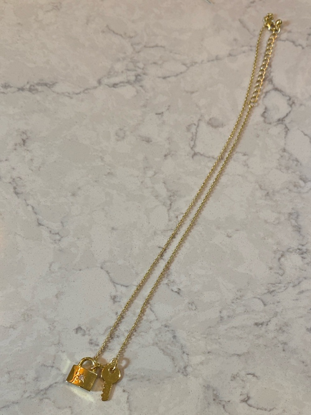 Uncommon James Gold Padlock & Key Necklace - Picture 3 of 3